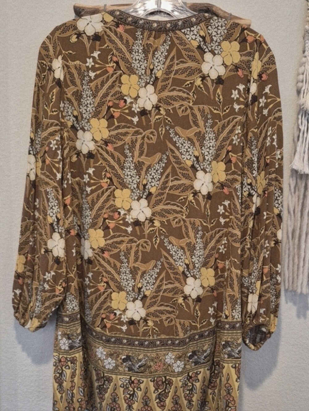 SPELL Spell & the Gypsy Collective Bianca Long Sleeve Floral Tunic Dress, XS - Picture 7 of 15